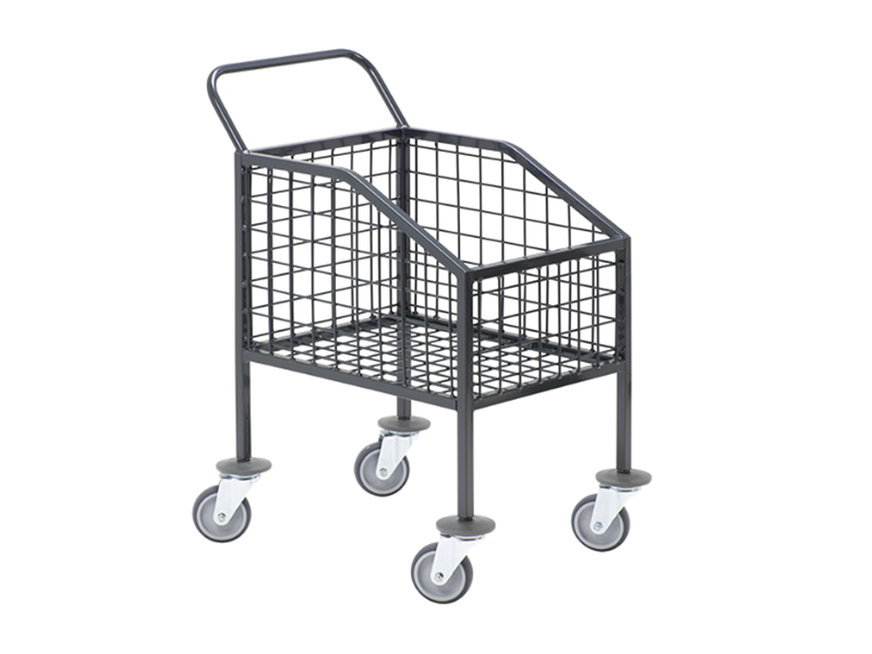 Vaskevogn type 3100, grå lakeret m/bremse