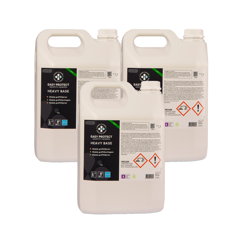 EP Graffiti Remover Heavy Base 3x5 kg - Basisk Graffitifjerner