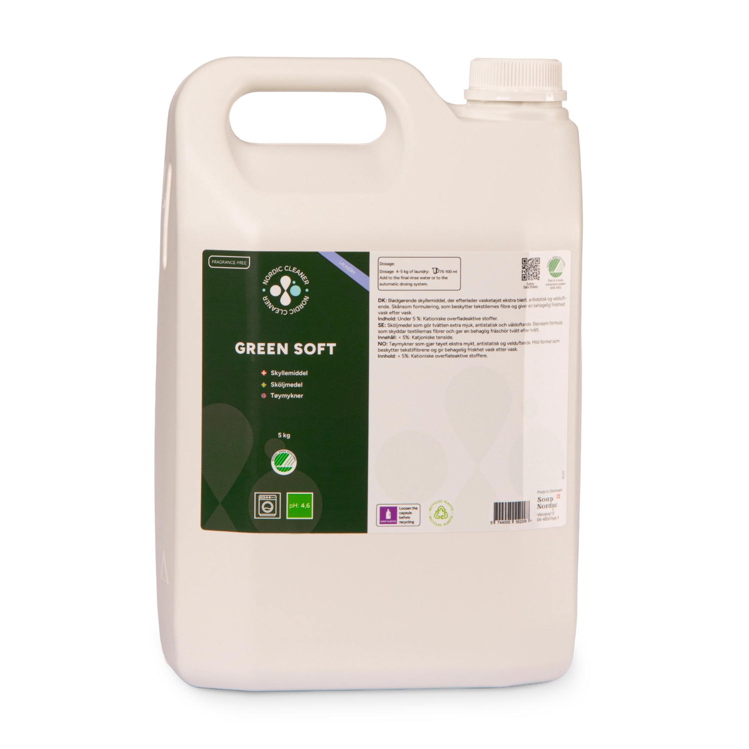 Green Soft - Skyllemiddel 3x5 kg