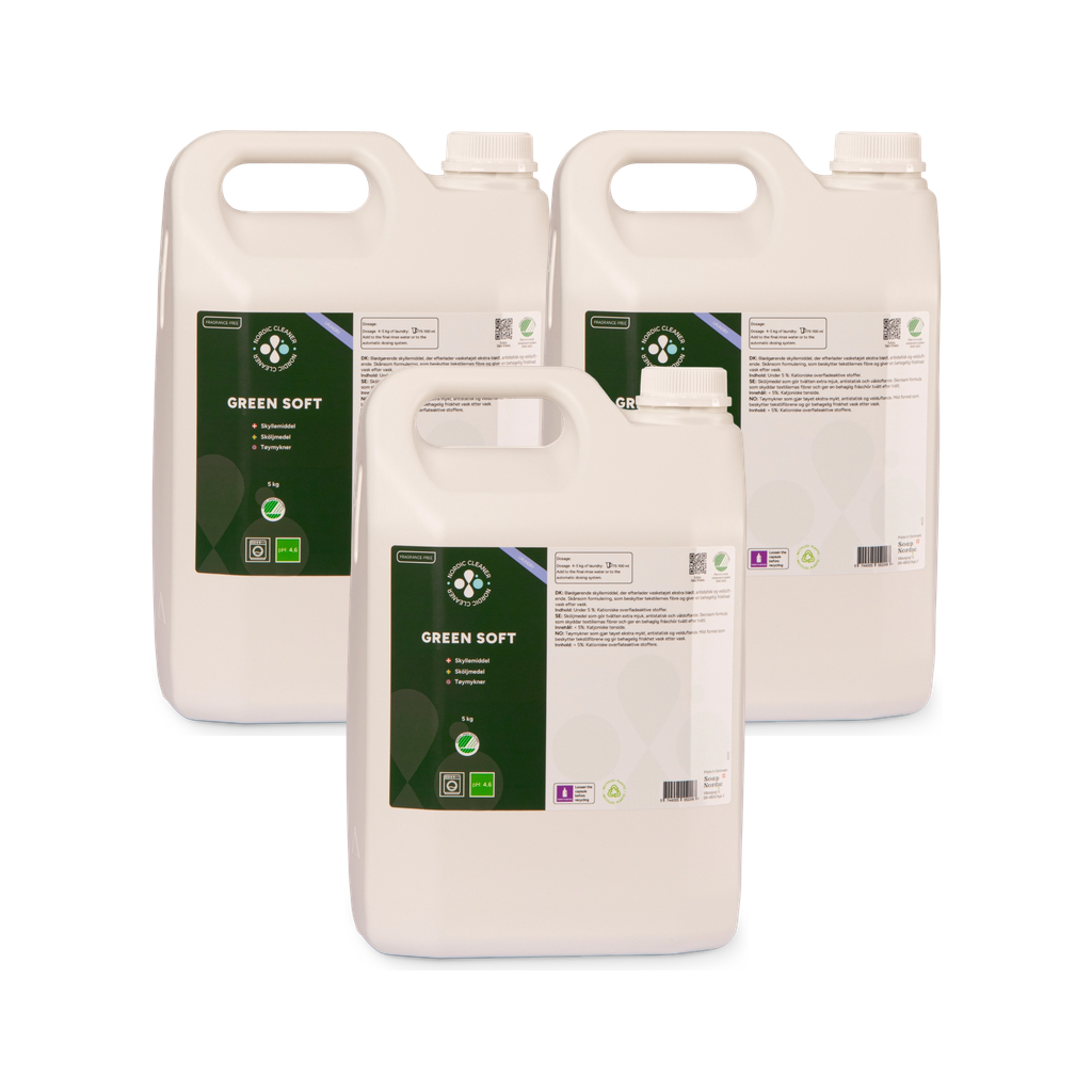 Green Soft - Skyllemiddel 3x5 kg