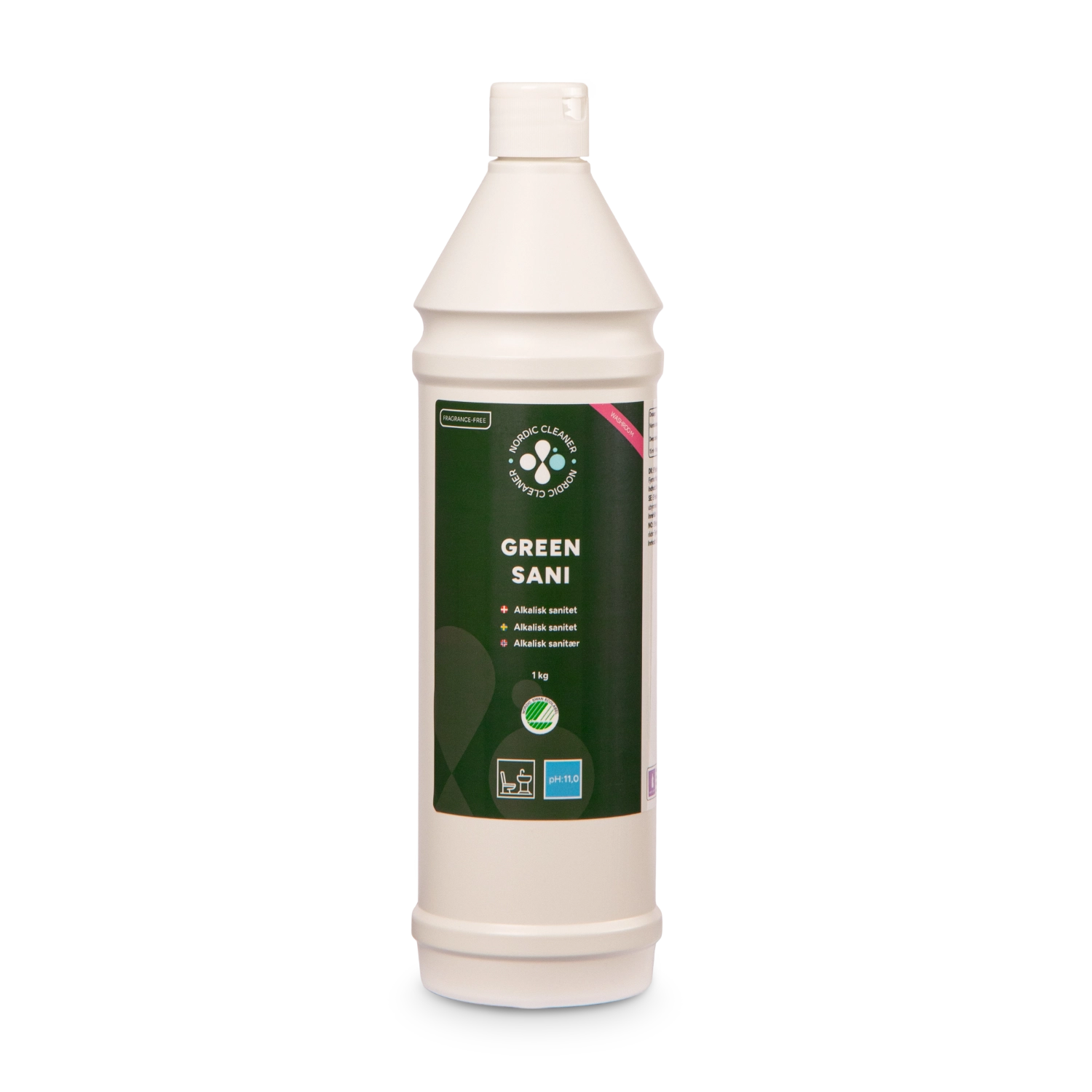 Green Sani - Alkalisk Sanitet uden parfume 12x1 L