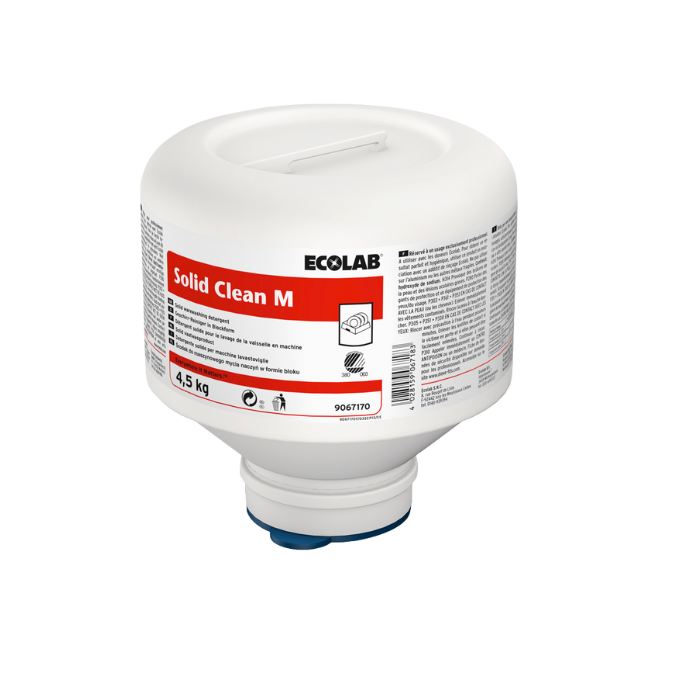 Solid Clean M 4x4,5 kg - Maskinopvaskemiddel