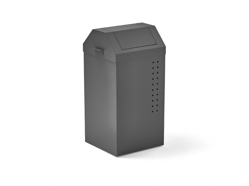 Affaldsbeholder, vippelåg